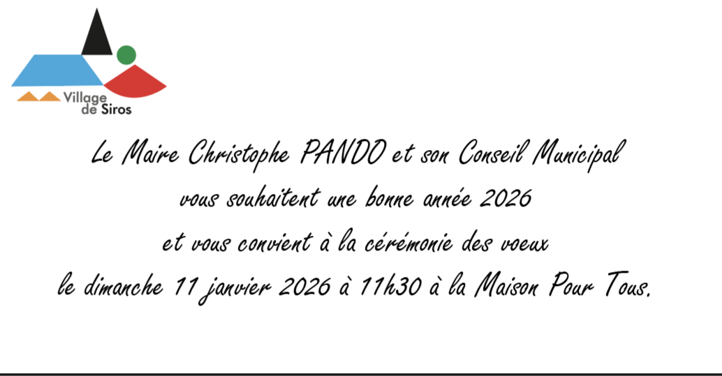 INVITATION VOEUX 2026