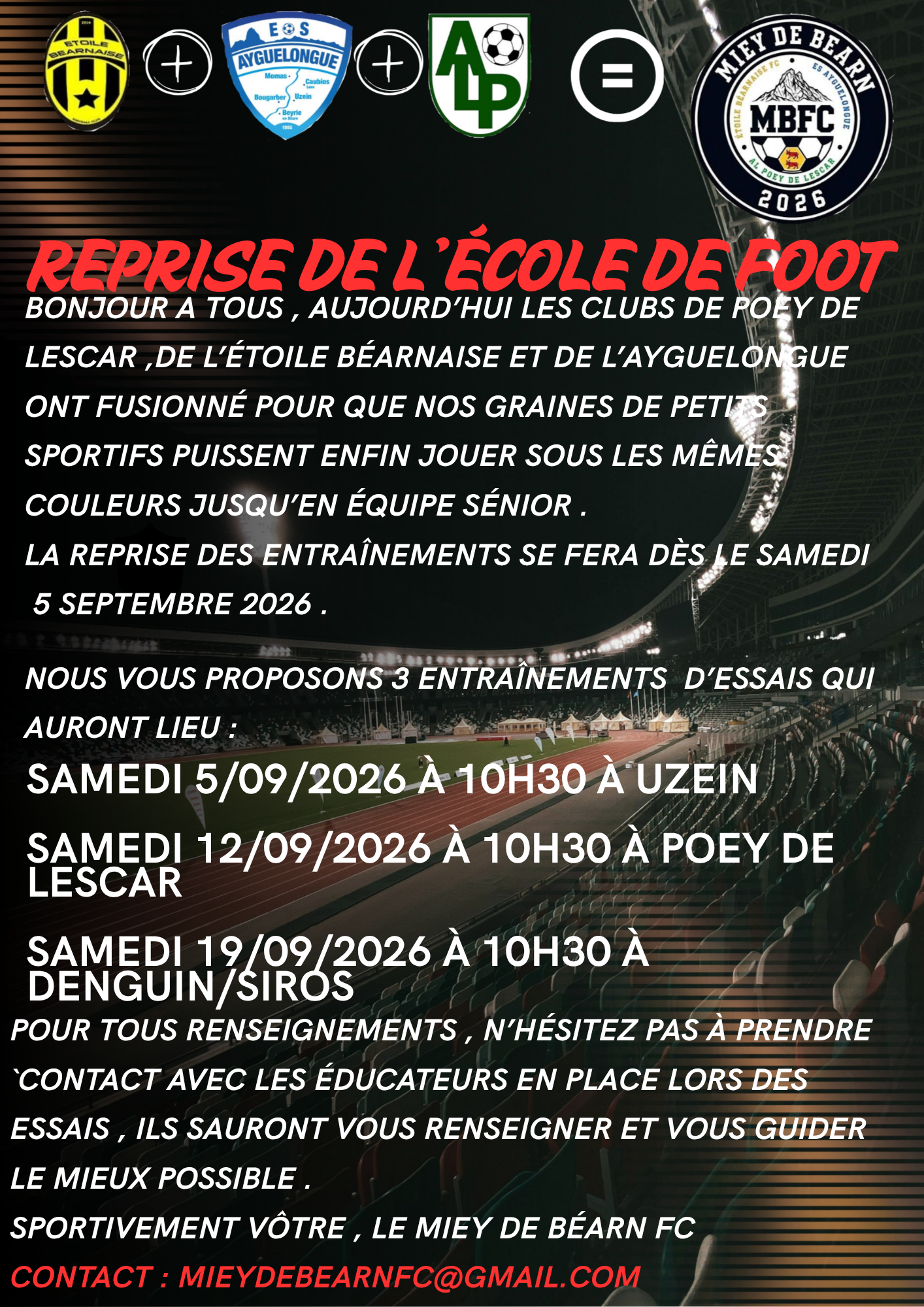 école foot